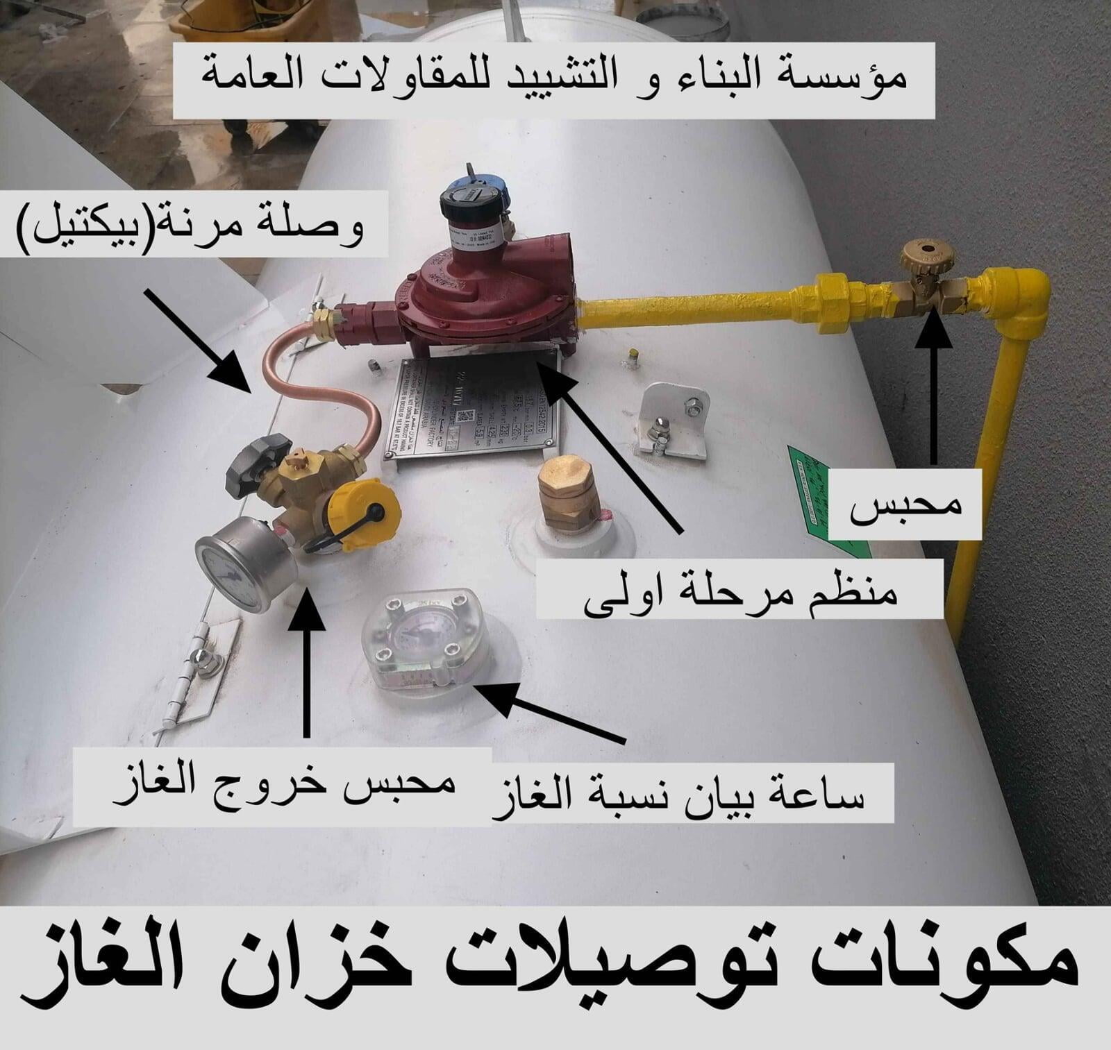 خزانات الغاز الرياض تمديدات الغاز المركزي